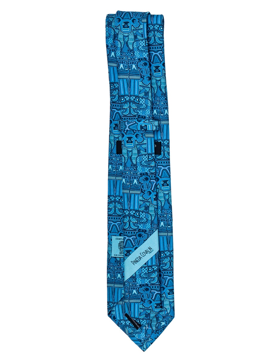 Corbata regular (6-8.5 cm) de seda estampado gráfico para hombre 2