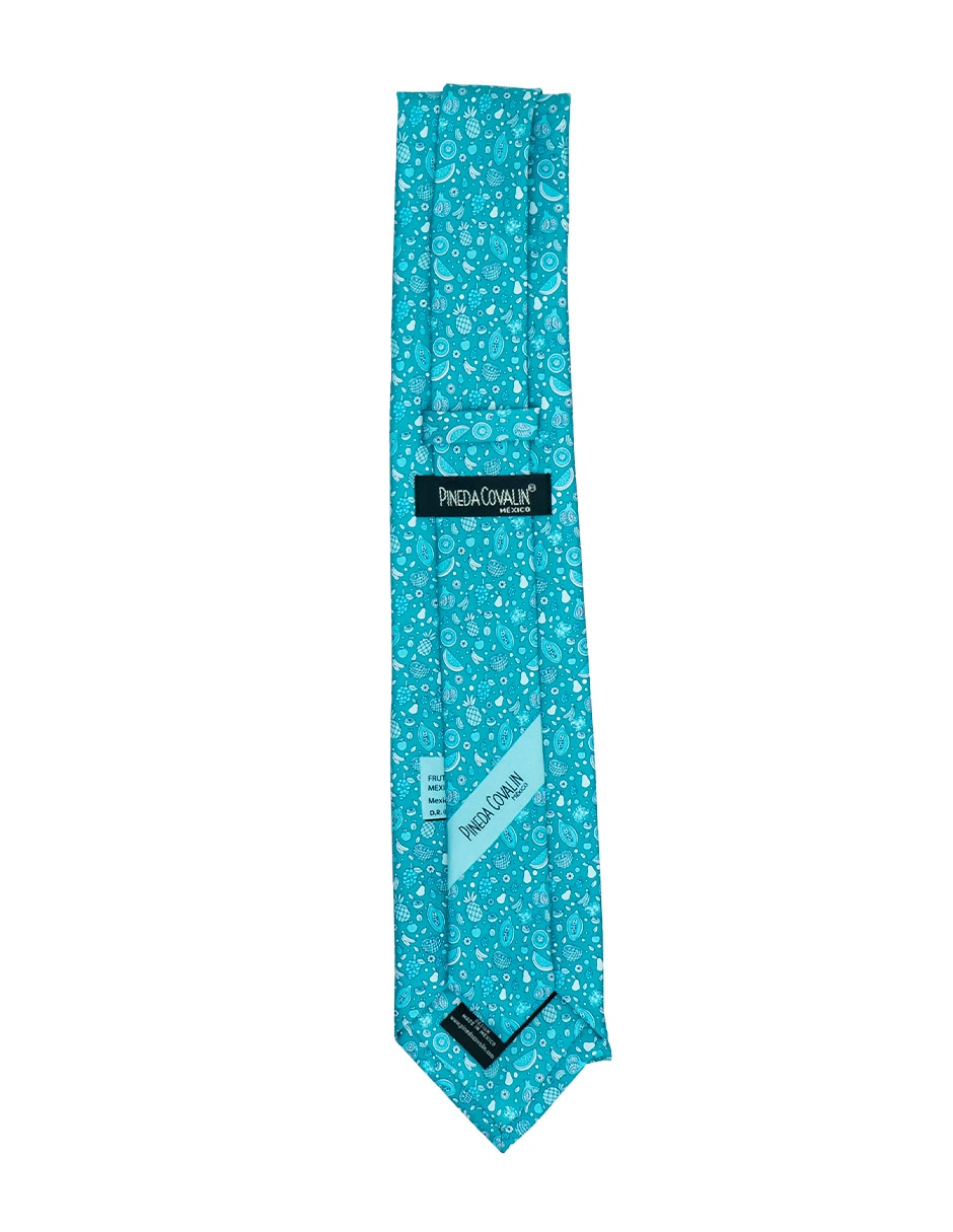 Corbata regular de seda estampado gráfico para hombre 2