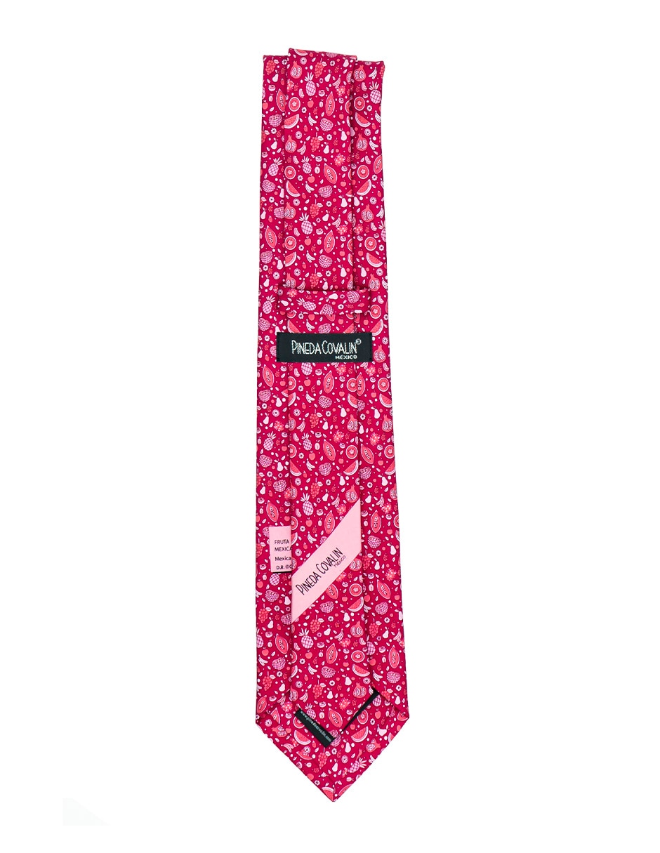 Corbata regular de seda estampado gráfico para hombre 3