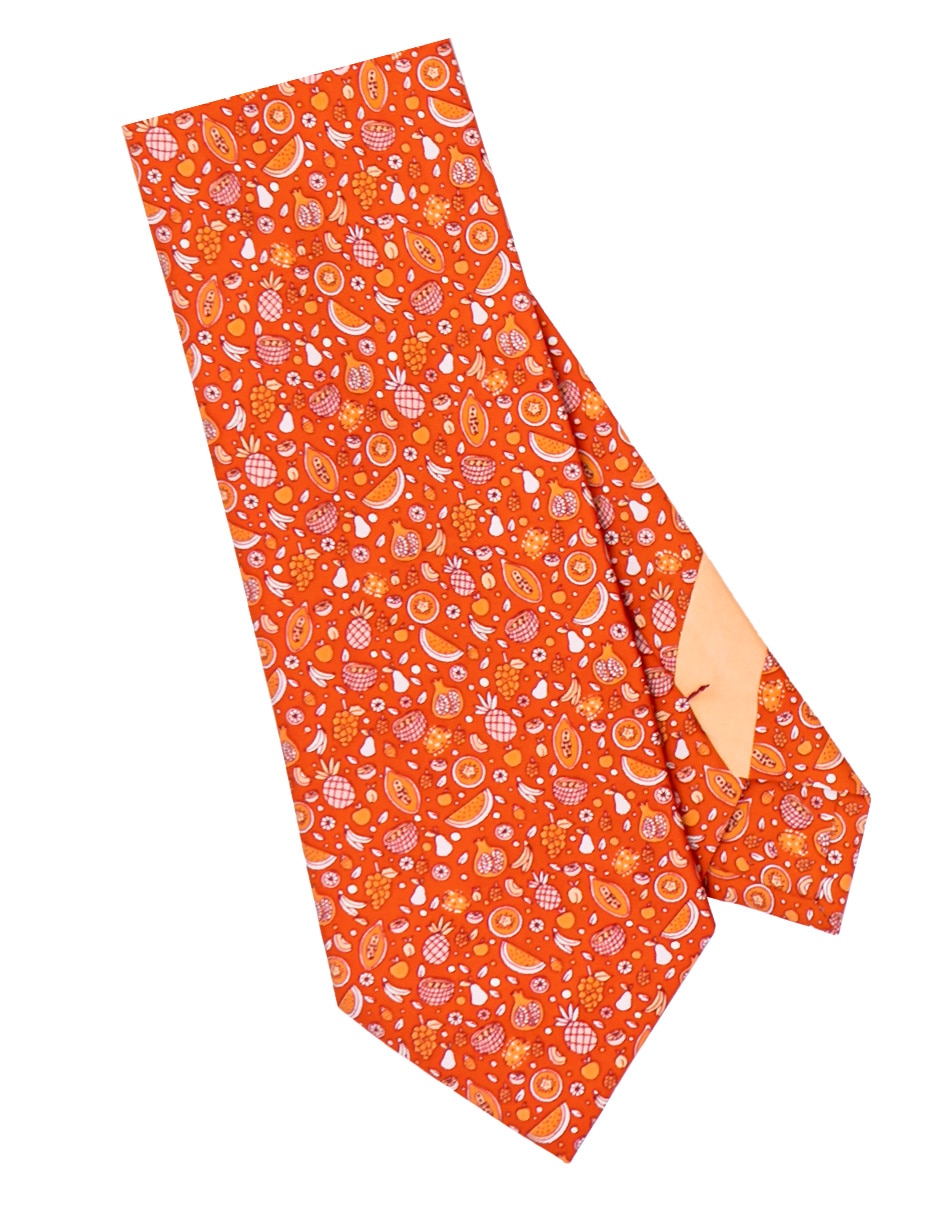 Corbata regular (6-8.5 cm) de seda estampado gráfico para hombre 3