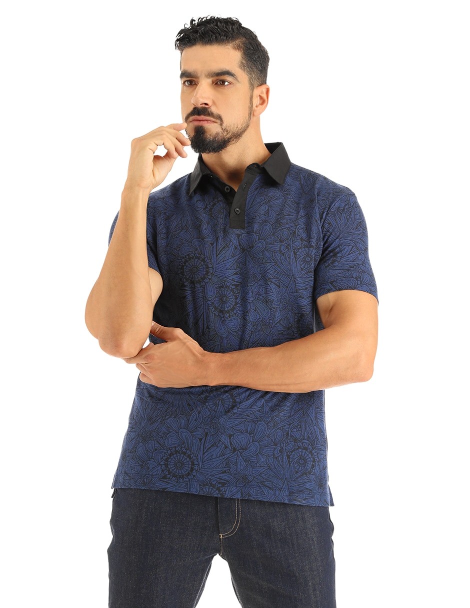 Playera Santuario Cactáceas cuello polo para hombre Playera Santuario Cactáceas cuello polo para hombre
