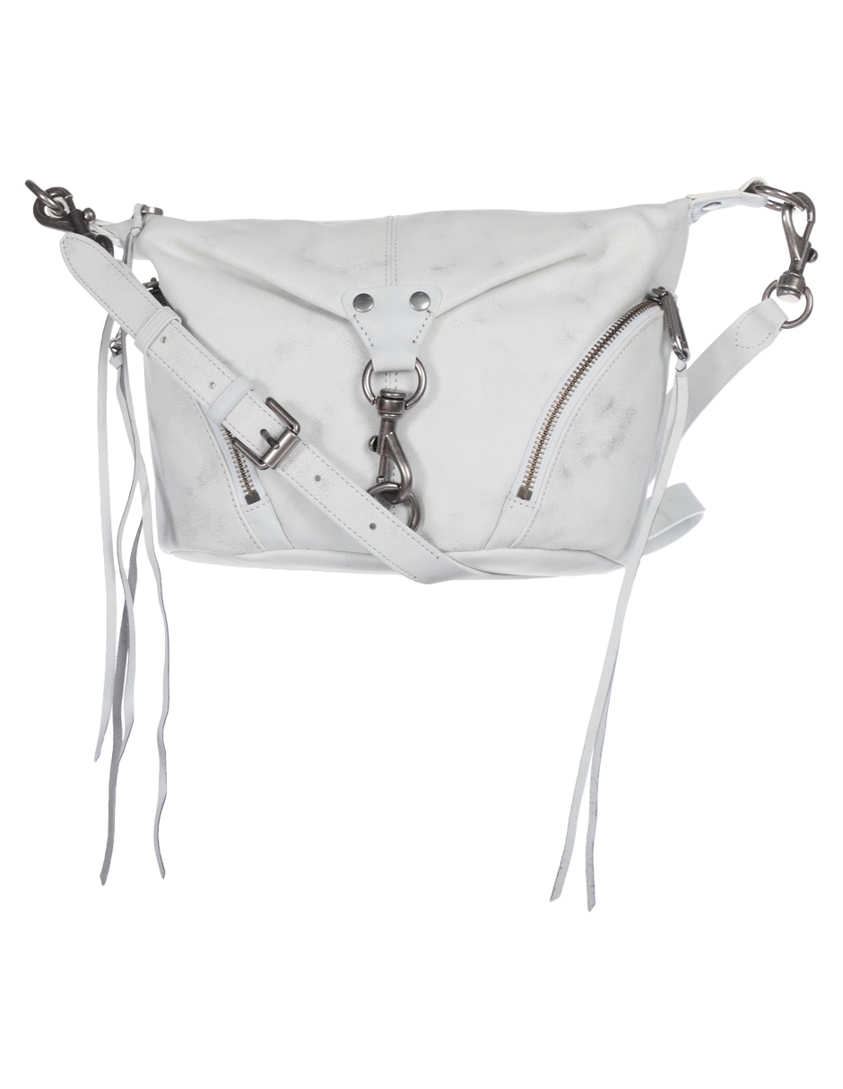 Bolsa flap de piel para mujer