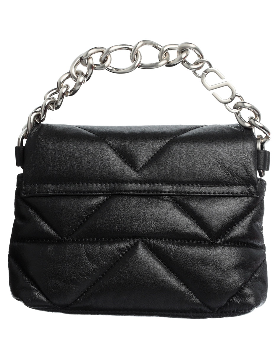 CROSSBODY SPRING 23 PIEL BROCHE, NEGRO