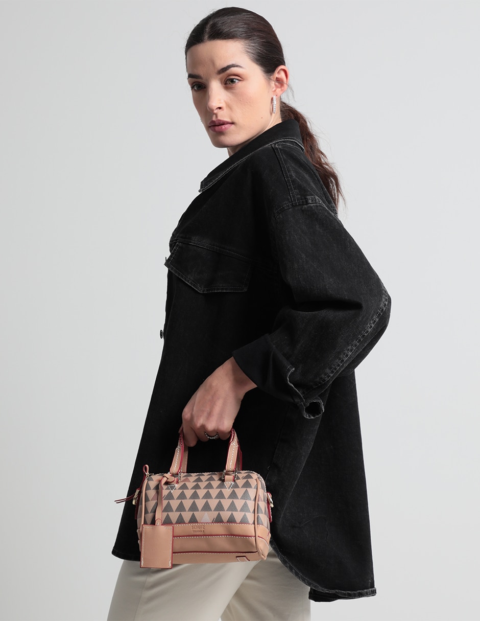 Bolsa satchel de piel para mujer 5