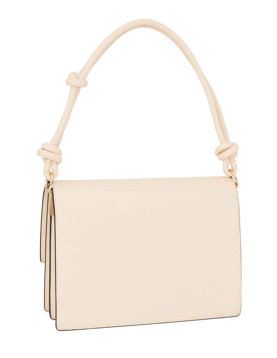 BOLSO BANDOLERA MEDIANA PIEL SI, BEIGE
