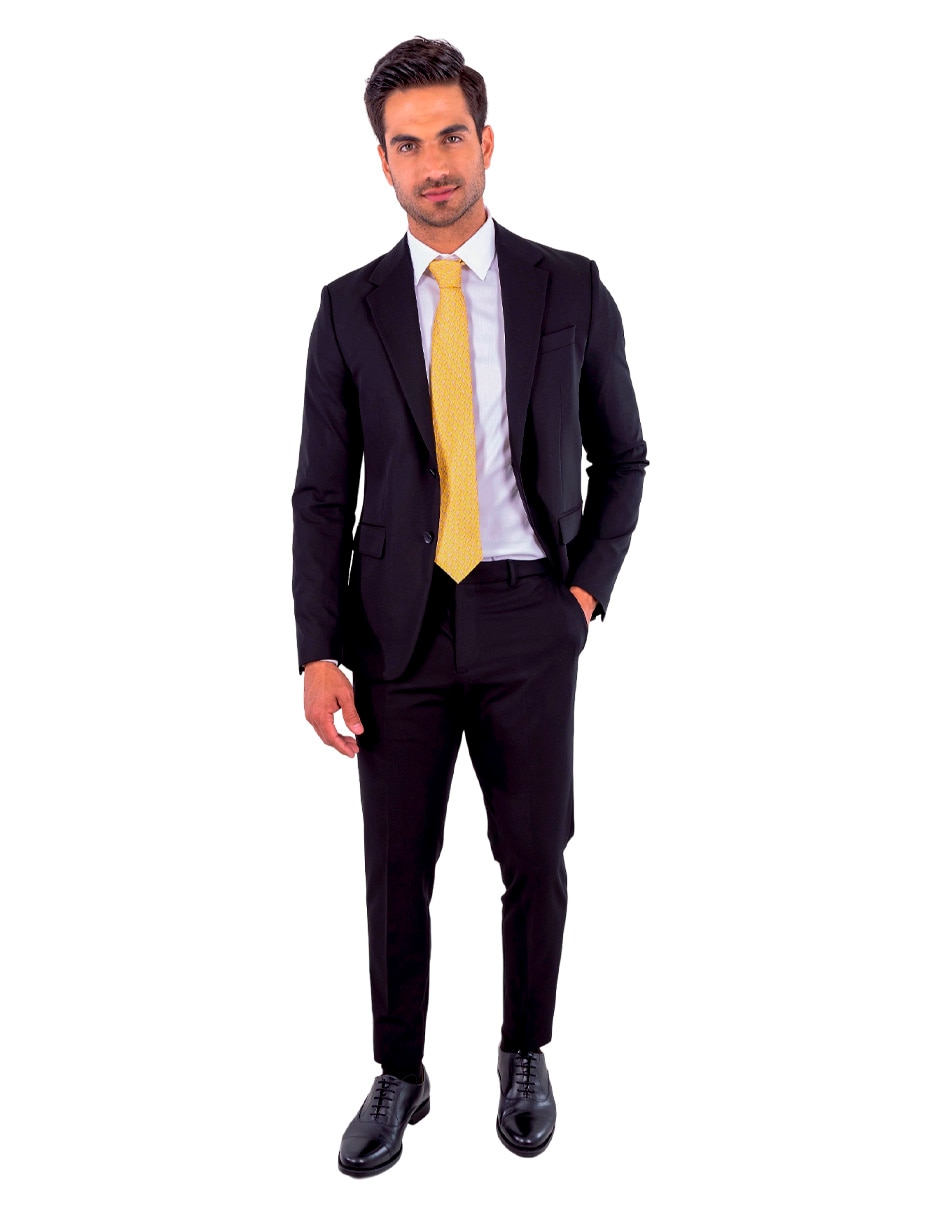 Corbata regular de seda estampado gráfico para hombre 4
