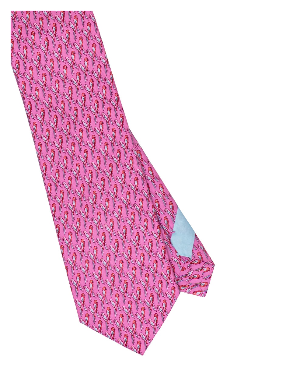 Corbata de seda estampado gráfico para hombre 2