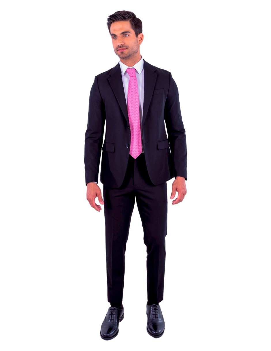 Corbata de seda estampado gráfico para hombre 4