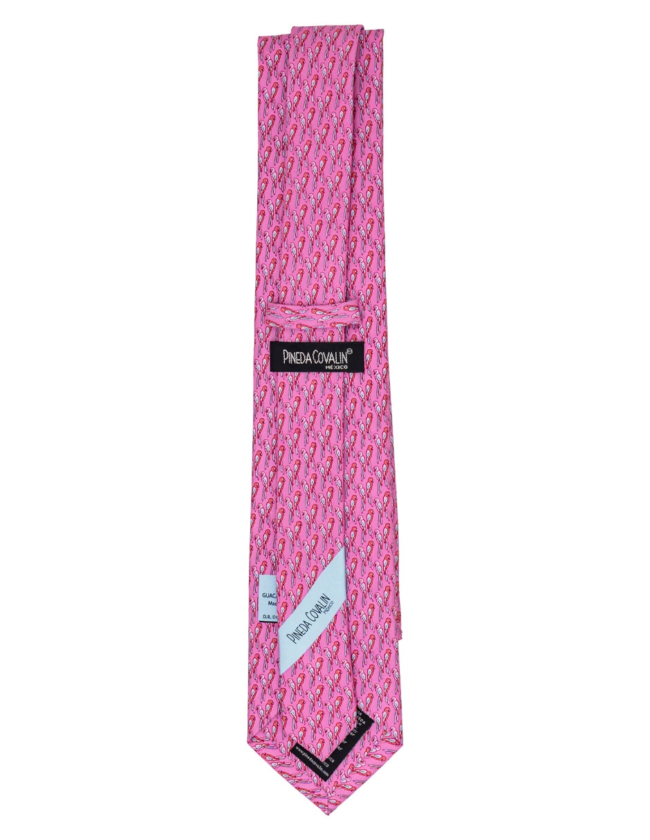 Corbata de seda estampado gráfico para hombre 5