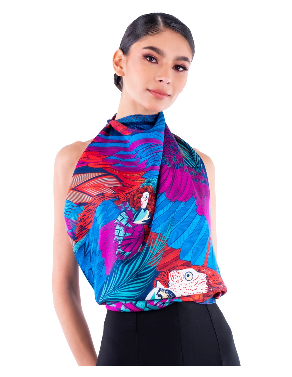 Mascada con estampado 3