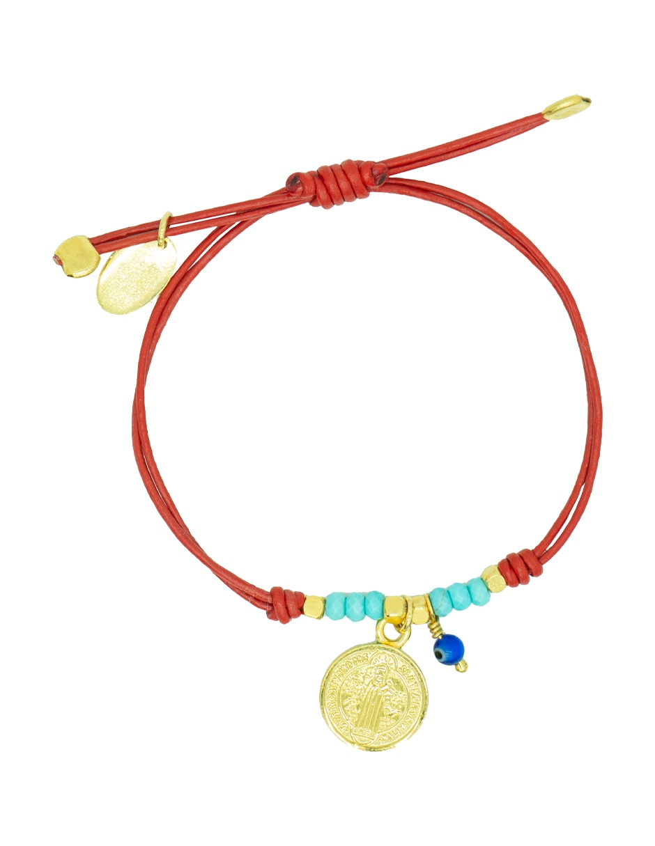 Pulsera San Benito con acabado pulido