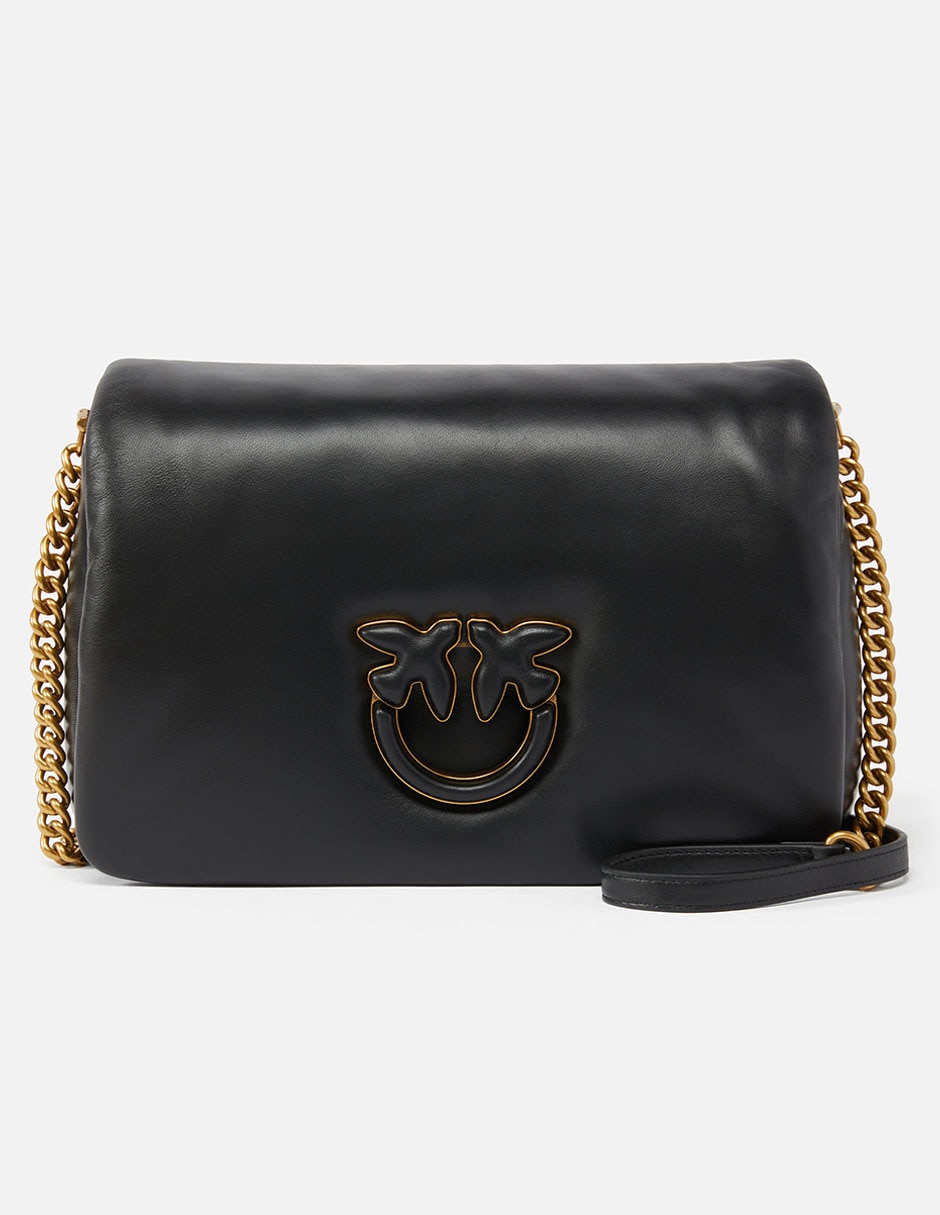 Bolsa flap de piel para mujer
