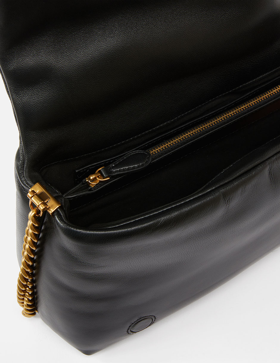 Bolsa flap de piel para mujer 3