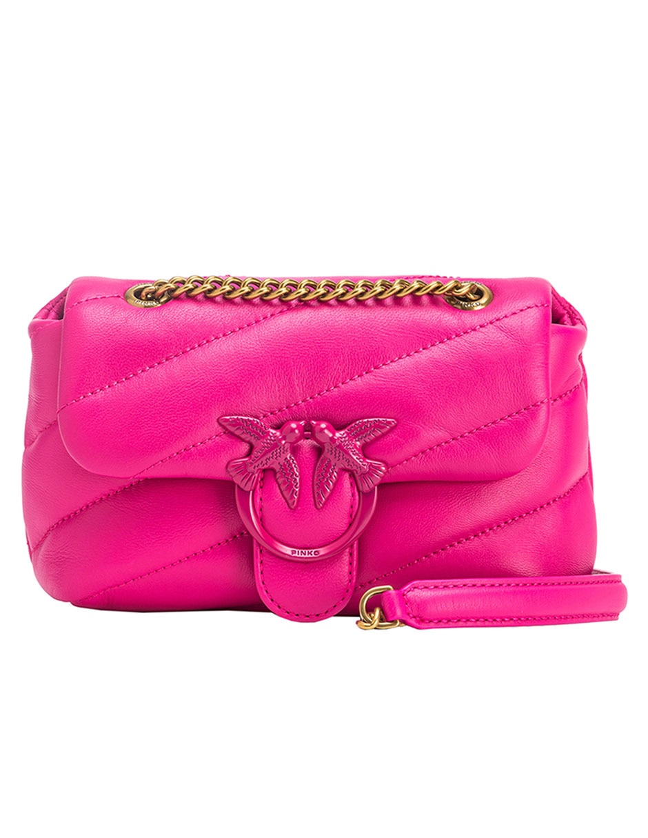 Bolsa flap de piel para mujer