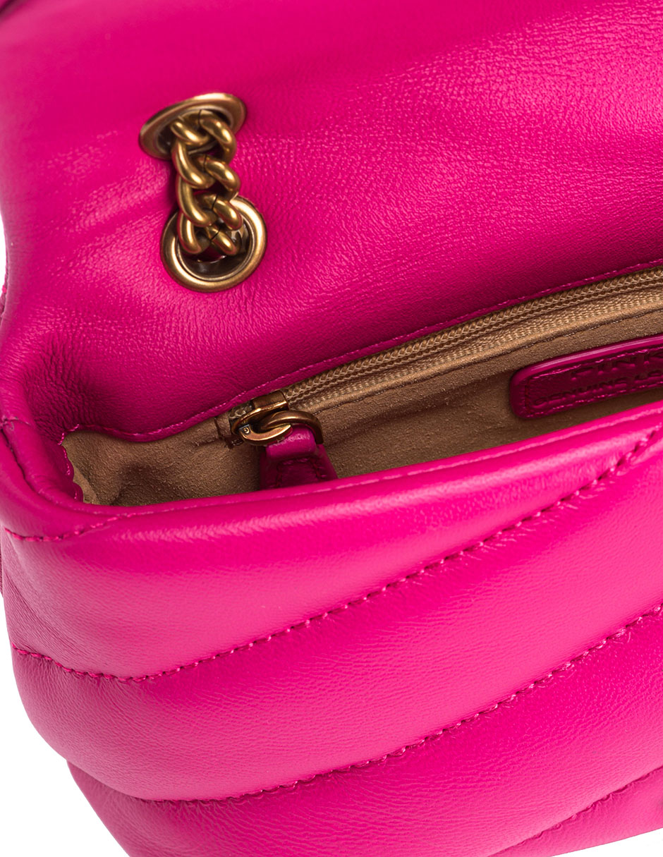 Bolsa flap de piel para mujer 5