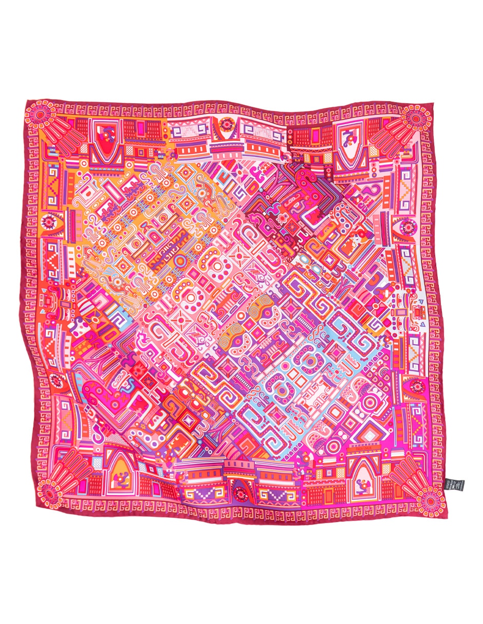 Mascada con estampado gráfico 2