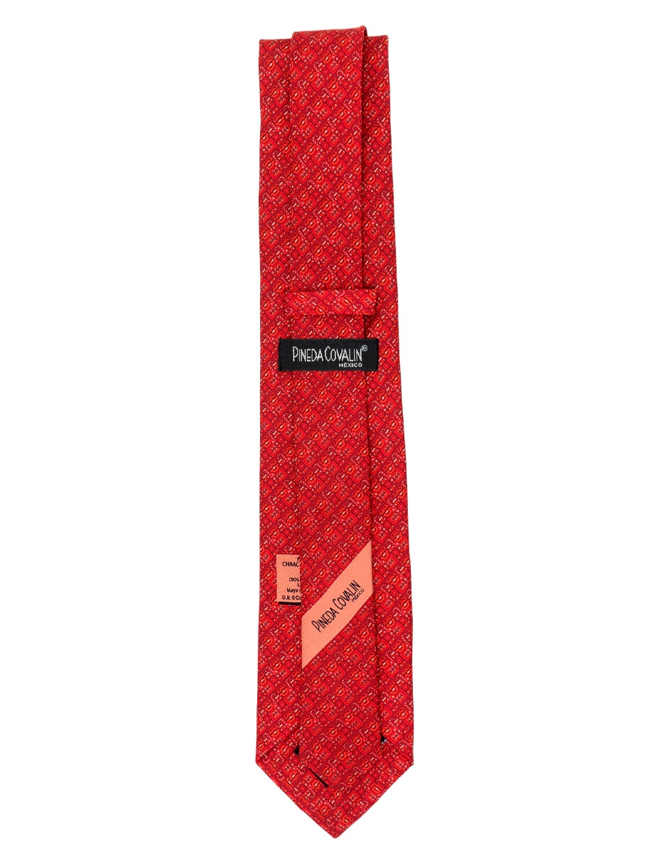 Corbata regular de seda estampada para hombre 3