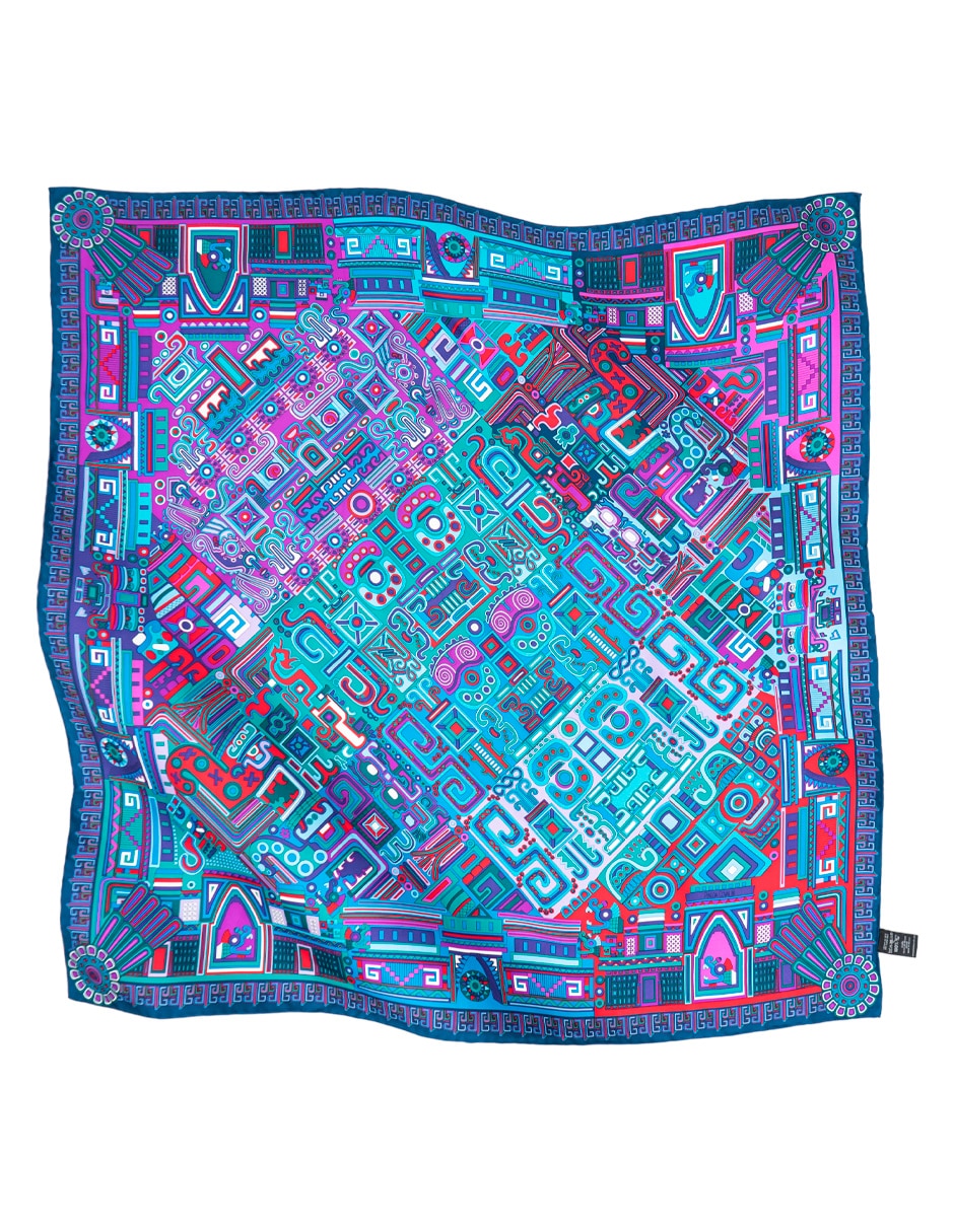 Mascada con estampado gráfico 2