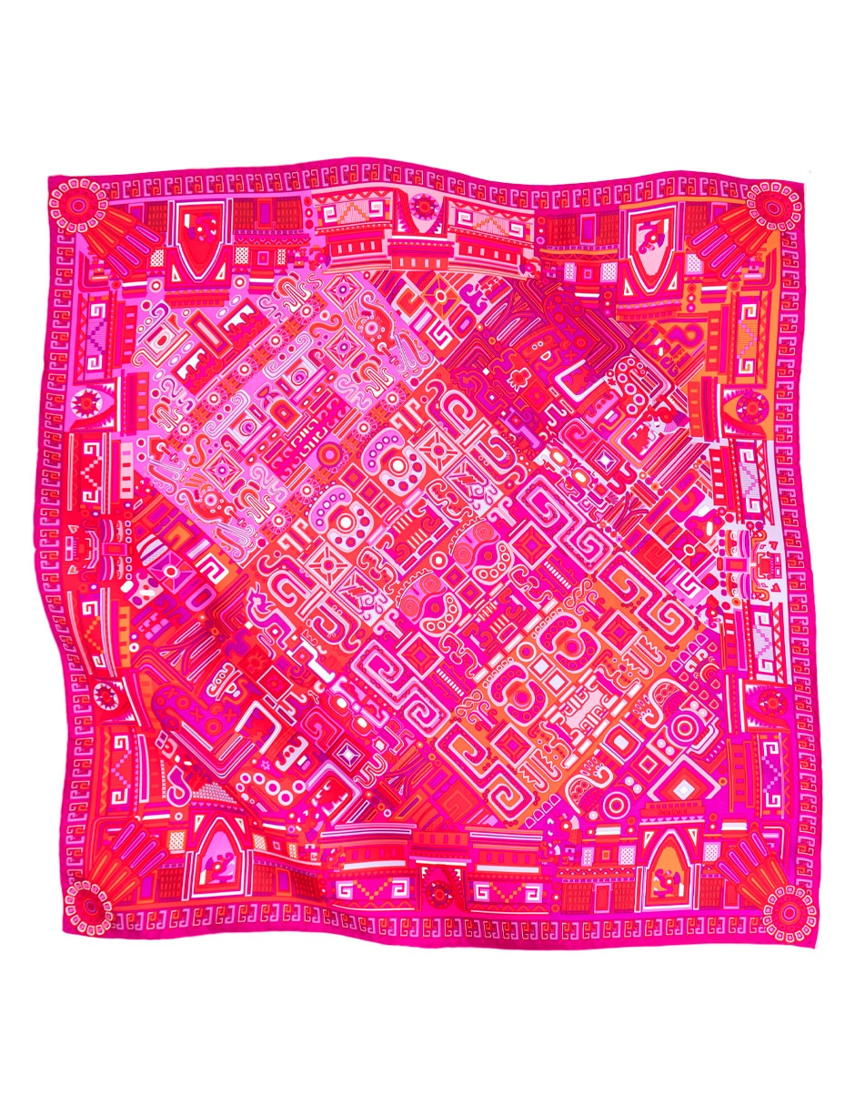 Mascada con estampado gráfico 2