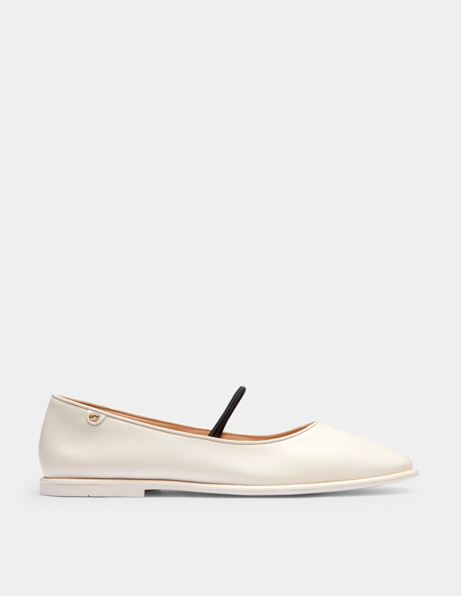 Balerina Emilia Mary Janes de piel para mujer 2