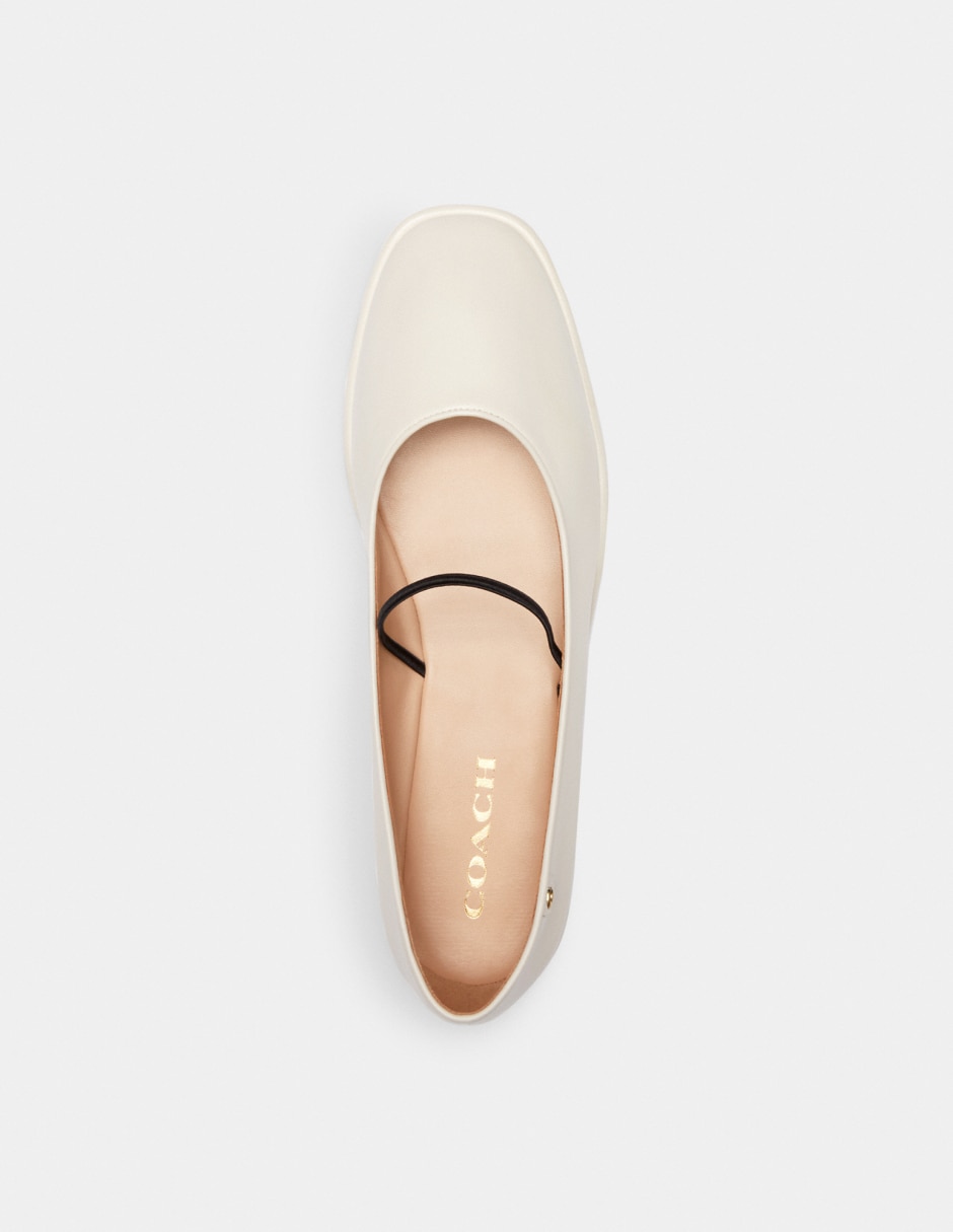 Balerina Emilia Mary Janes de piel para mujer 3