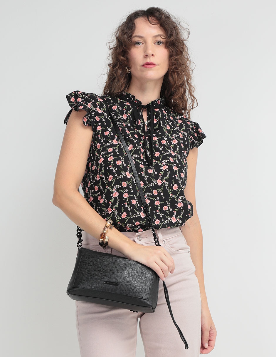 Bolsa crossbody de cuero para mujer 5