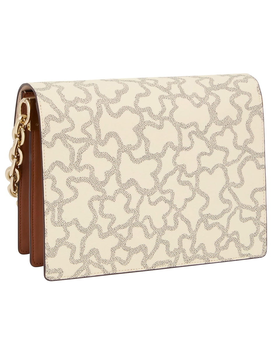 BOLSA BANDOLERA MEDIANA LONA IM, BEIGE