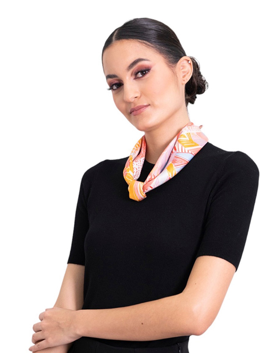 Mascada con estampado gráfico