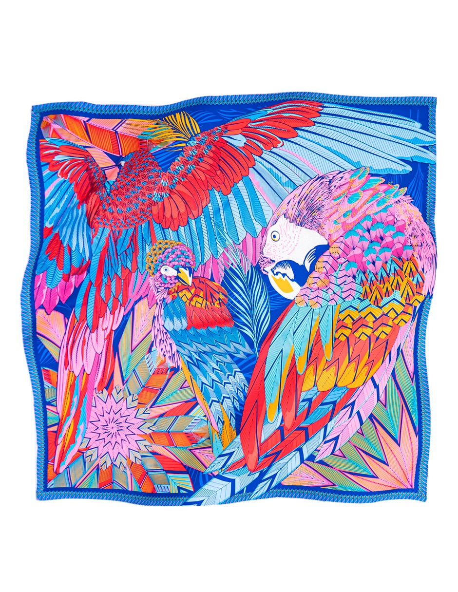 Mascada con estampado gráfico 2