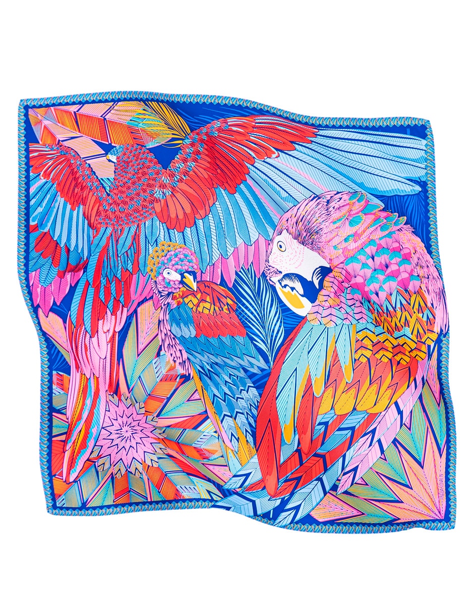 Mascada con estampado gráfico 2