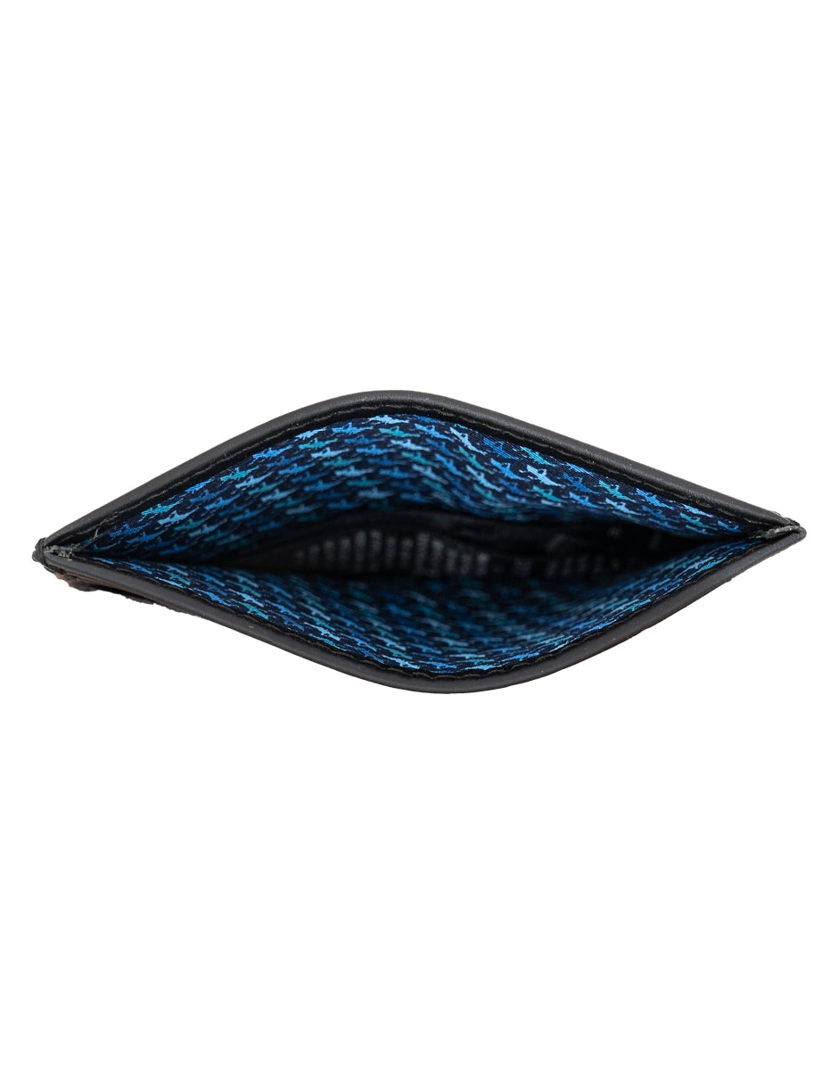 Tarjetero de piel Chapulines para hombre 3