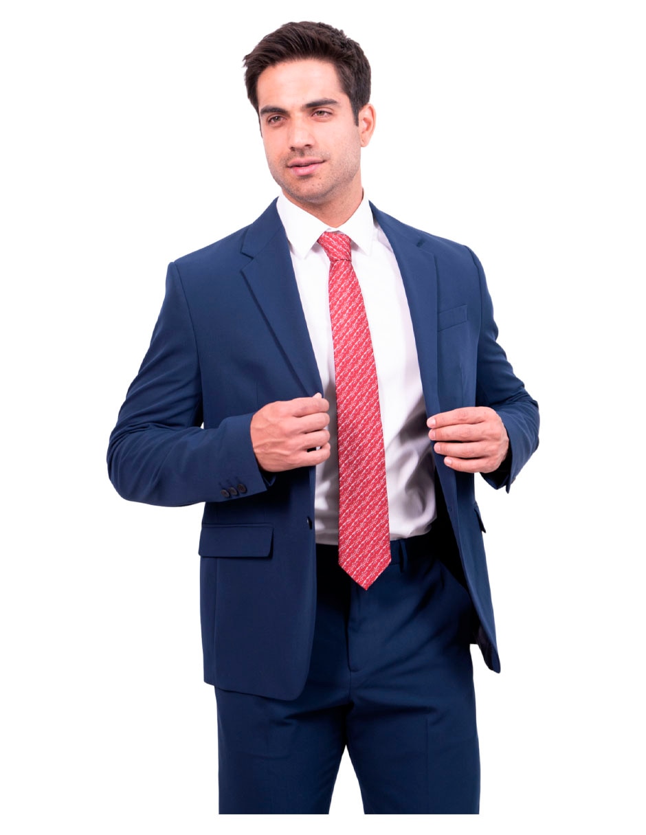 Corbata regular de seda estampado gráfico para hombre 3