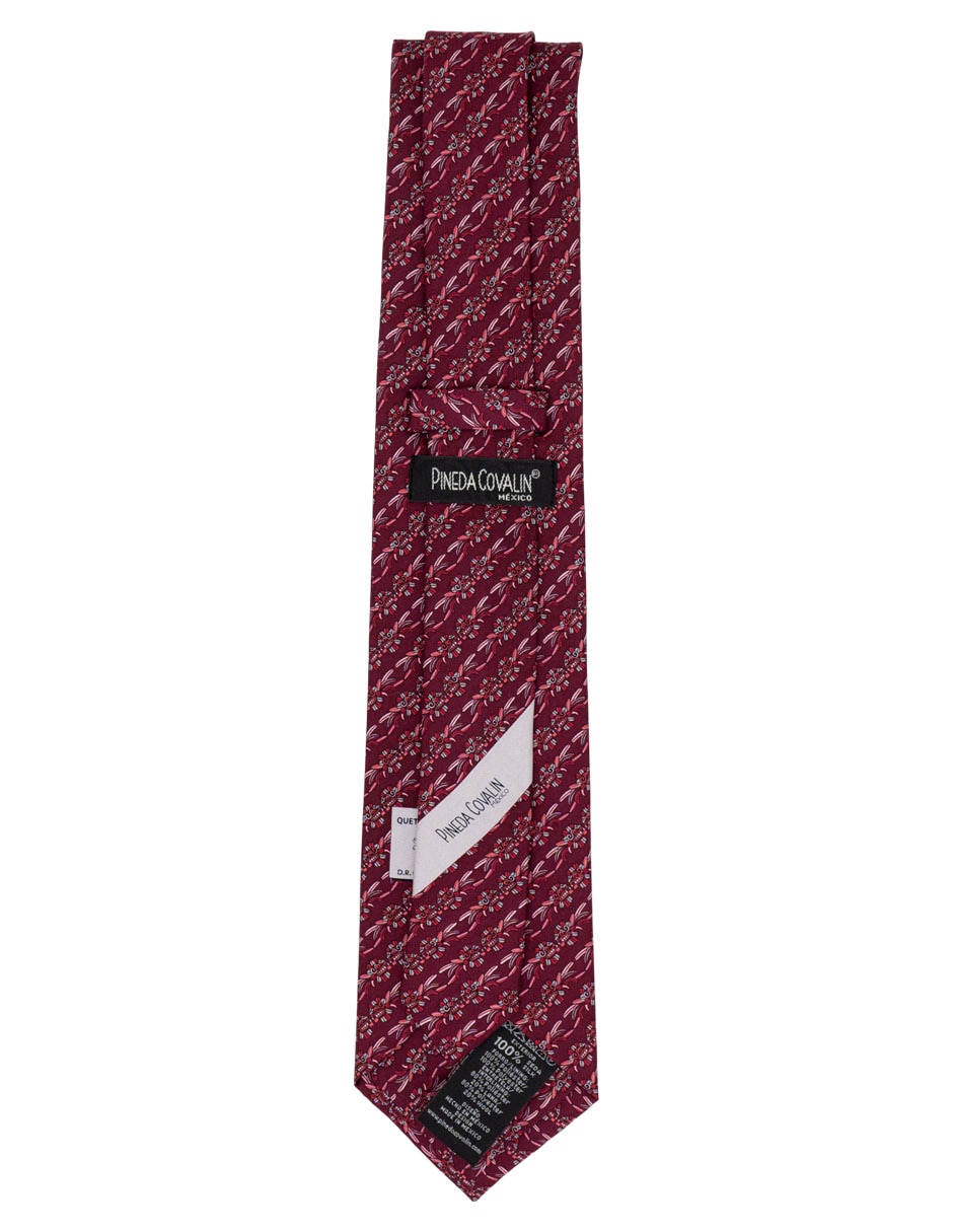 Corbata regular de seda estampado gráfico para hombre 2