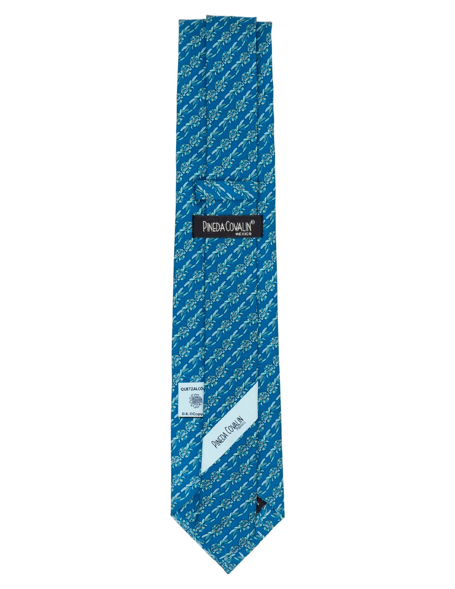 Corbata regular de seda estampado gráfico para hombre 2