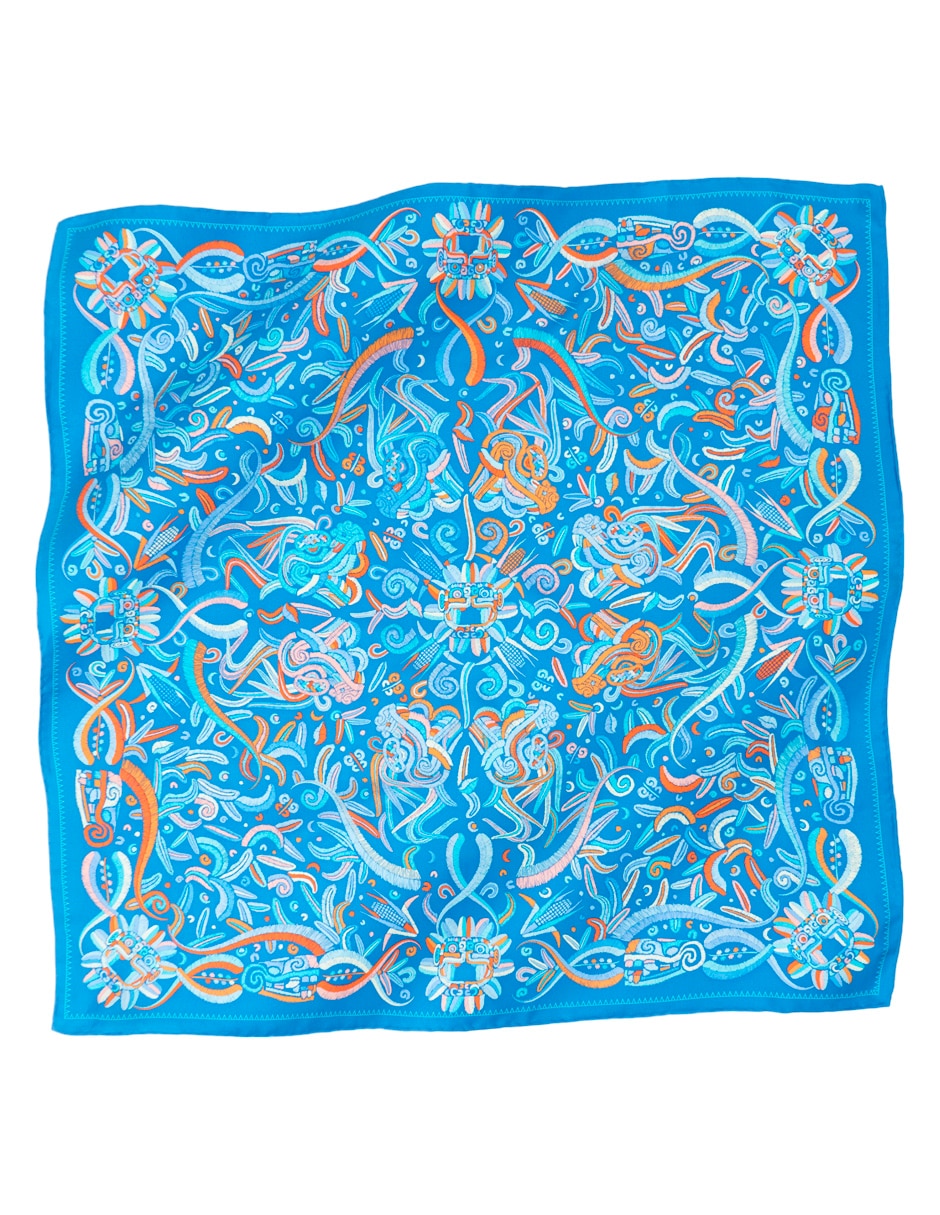 Mascada con estampado gráfico