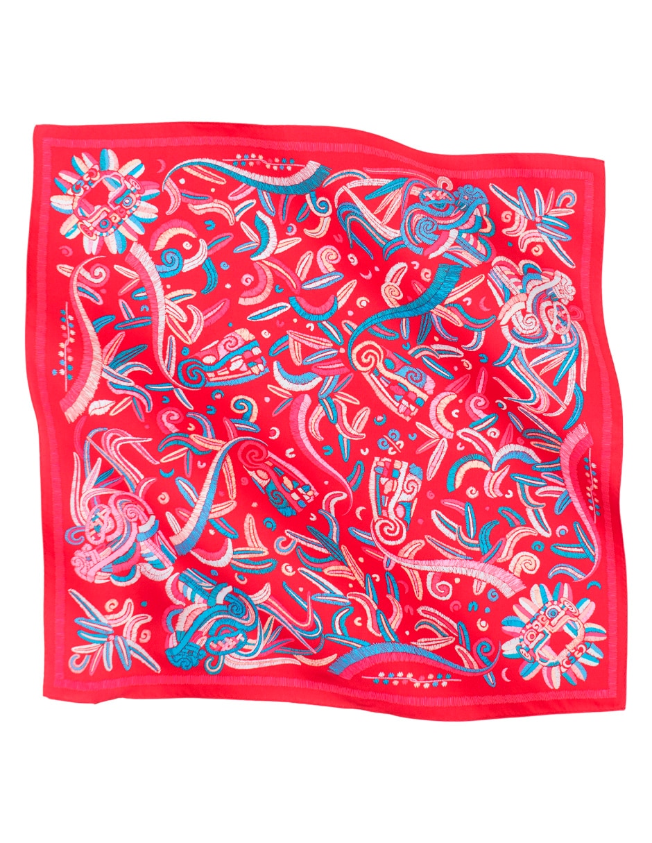 Mascada con estampado gráfico