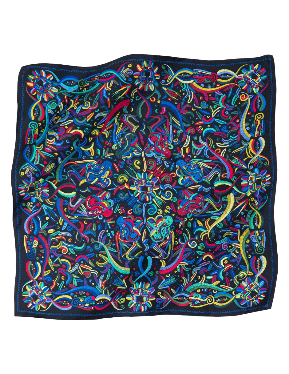 Mascada con estampado gráfico Mascada con estampado gráfico