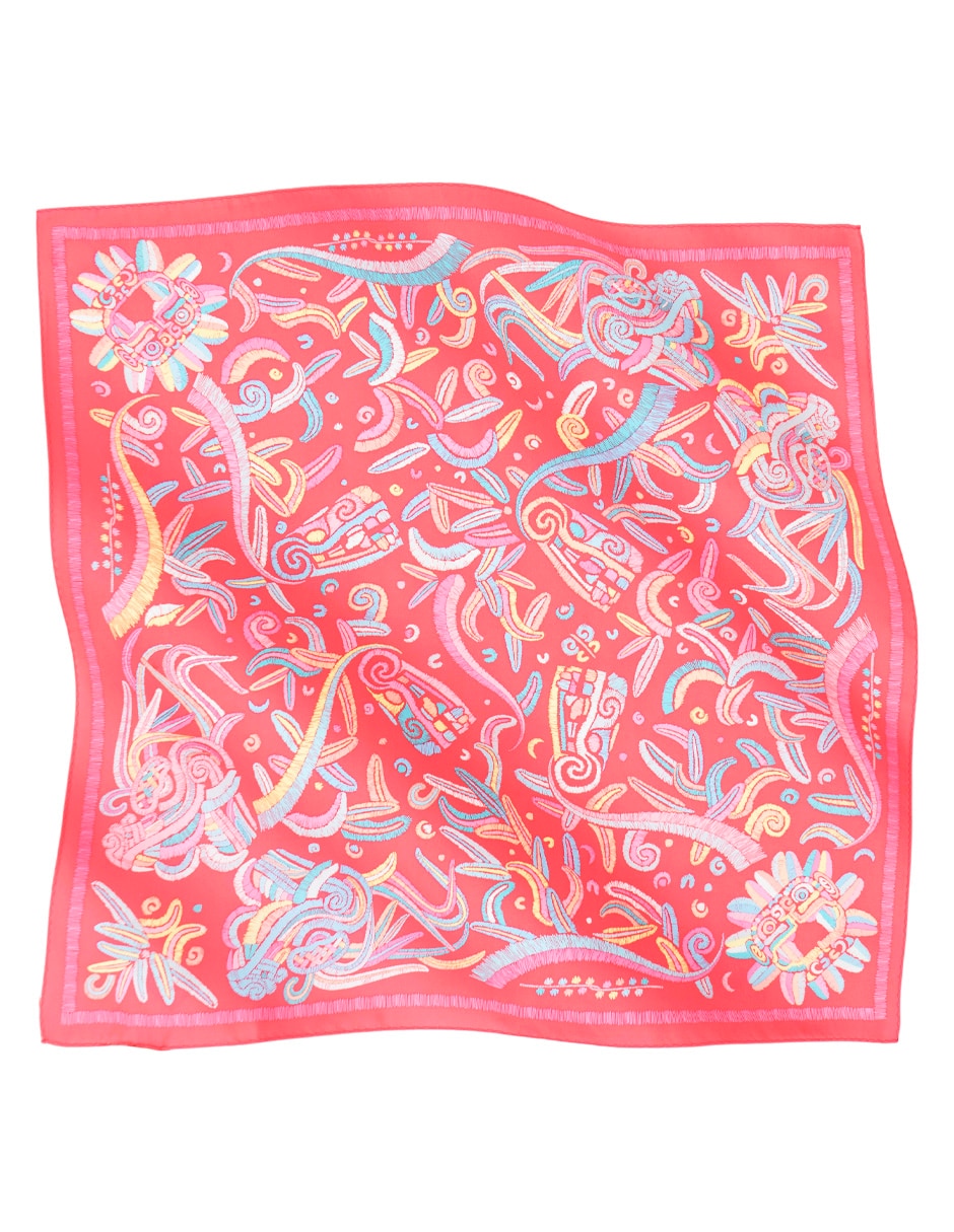 Mascada con estampado gráfico