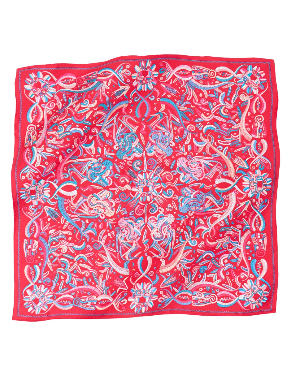 Mascada con estampado gráfico