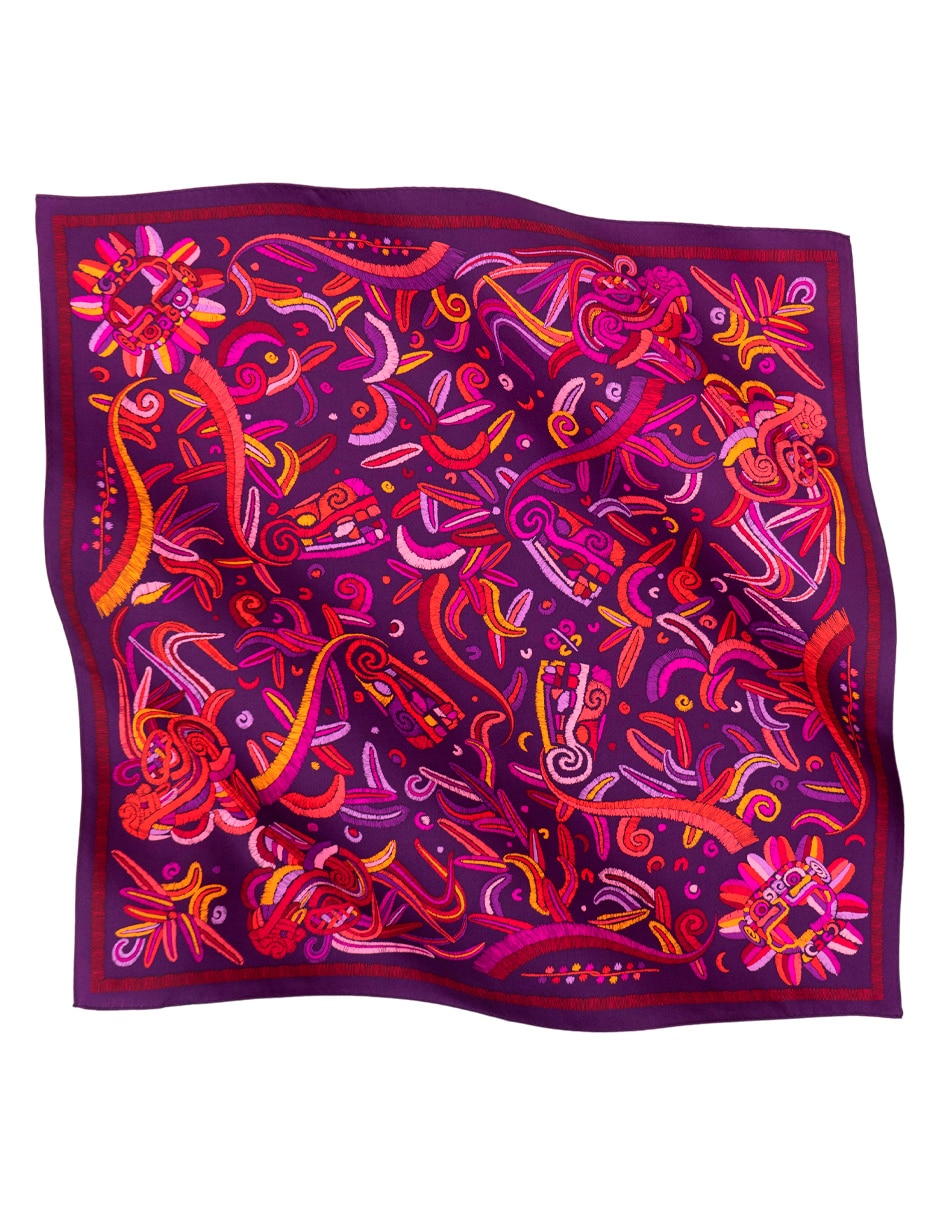 Mascada con estampado gráfico