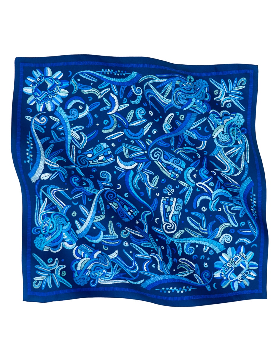 Mascada con estampado gráfico