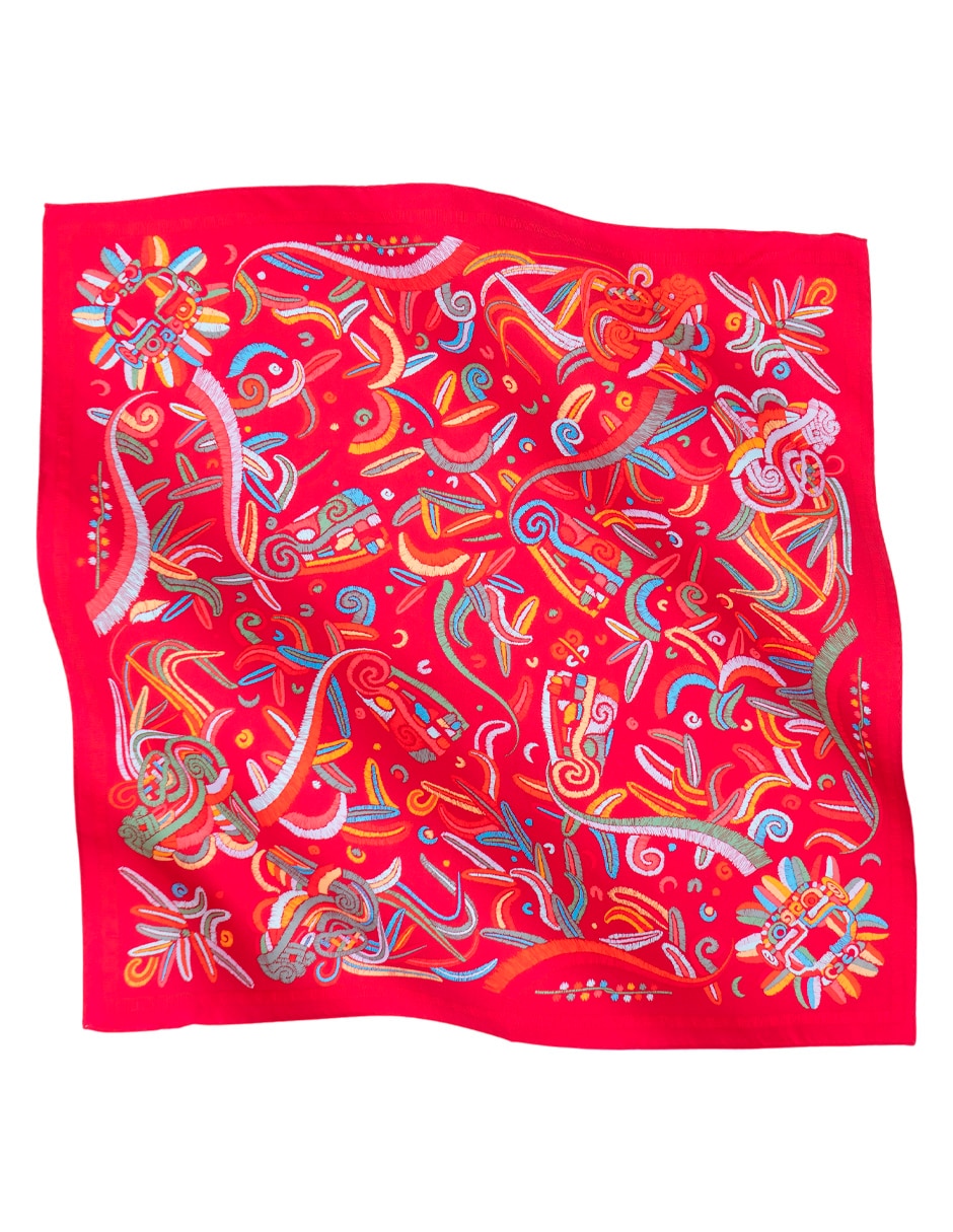 Mascada con estampado gráfico