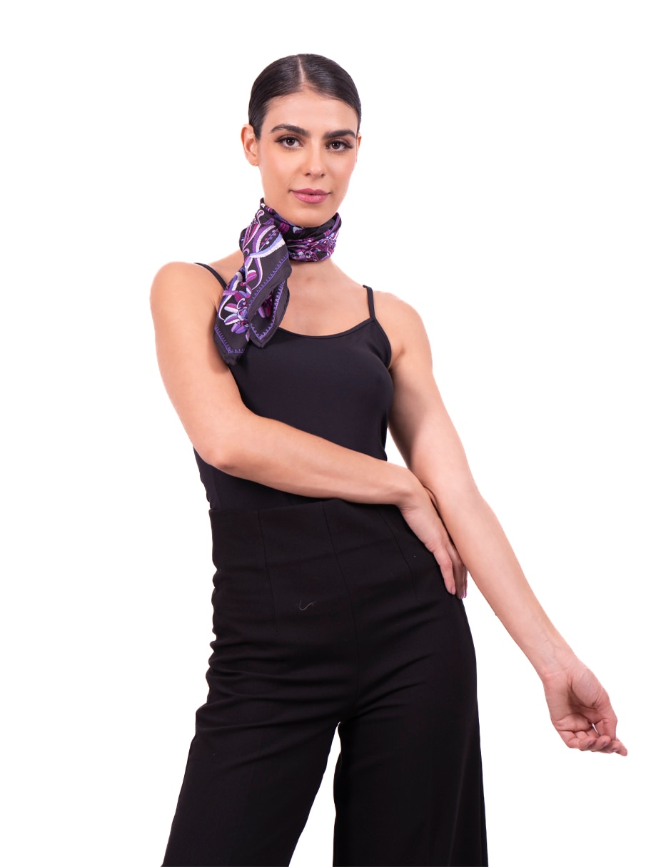 Mascada con estampado gráfico 2