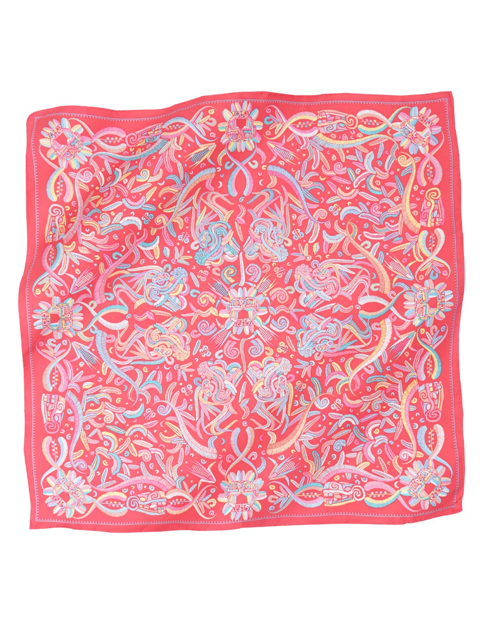 Mascada con estampado gráfico