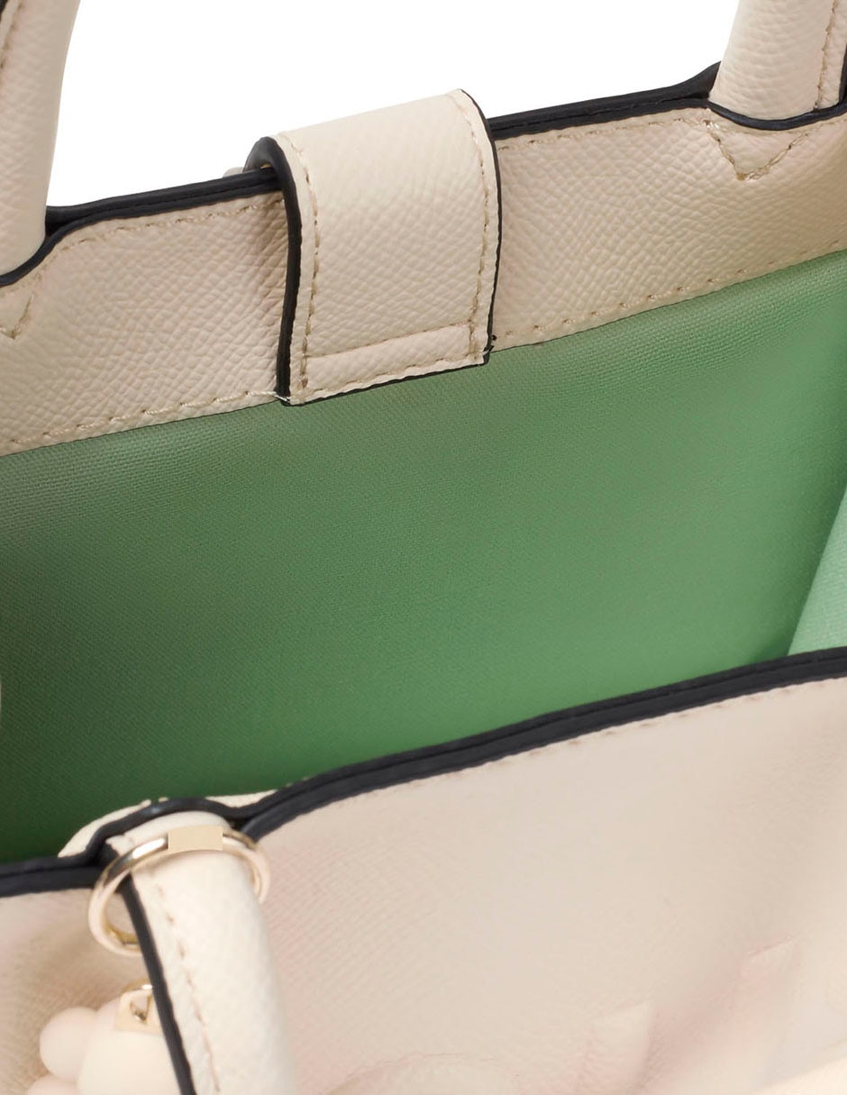 BOLSA BOLSA MINI CUBE TO POLIUR, BEIGE