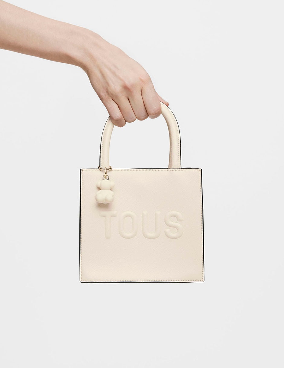 BOLSA BOLSA MINI CUBE TO POLIUR, BEIGE