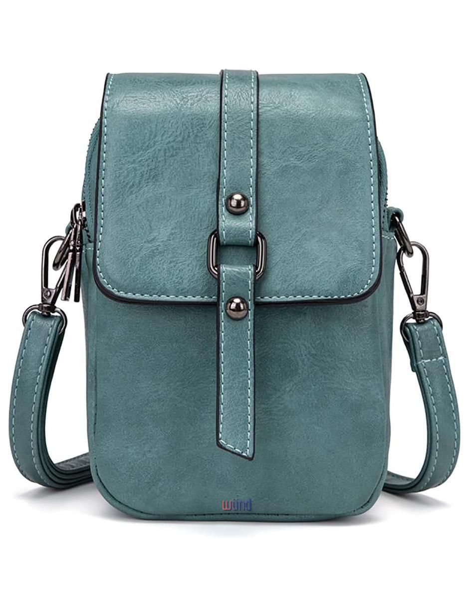 Bolsa messenger cuero para mujer 1