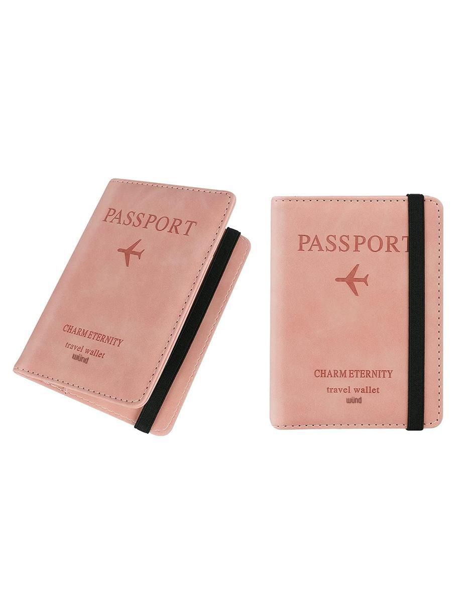 Porta pasaporte de cuero 2