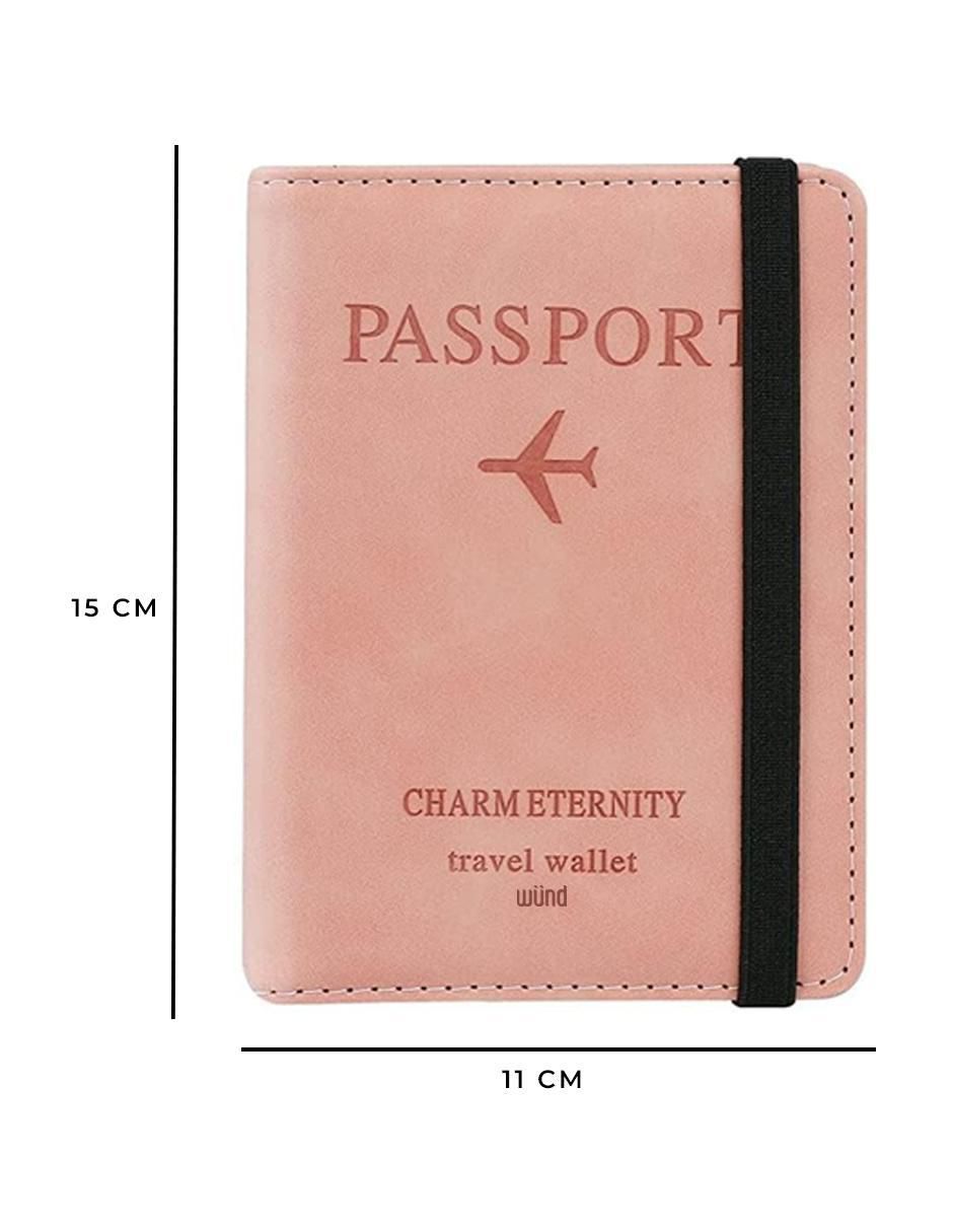 Porta pasaporte de cuero 5