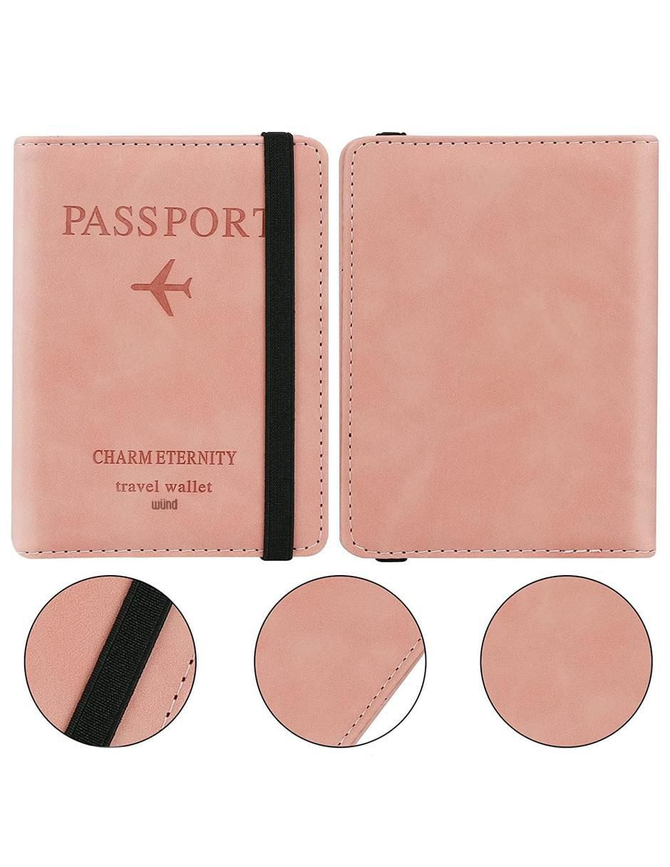 Porta pasaporte de cuero 3